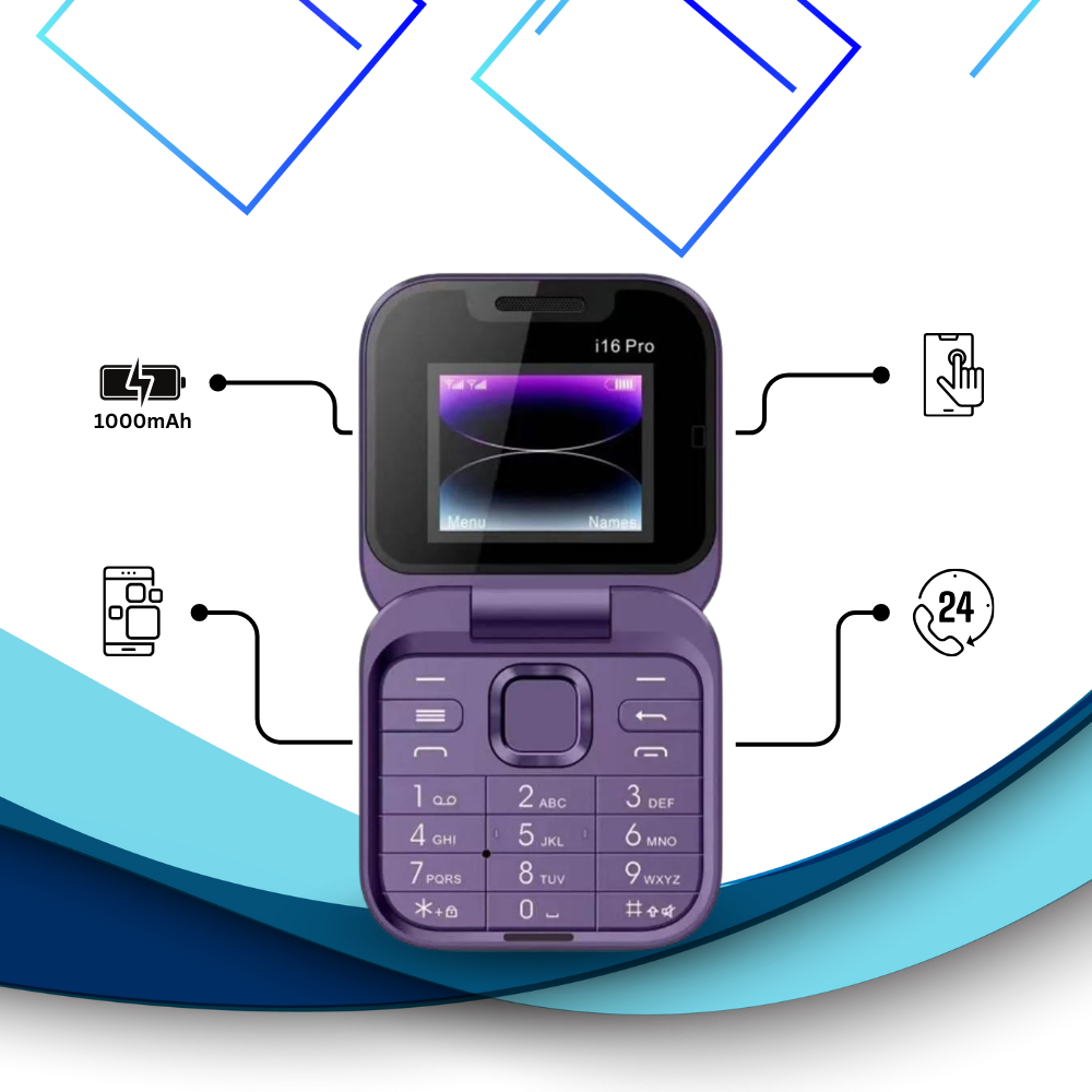 Slim 2 in 1 Flip Mobile Phone