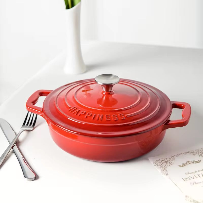 Durable Large Cast Iron Cooking Pot