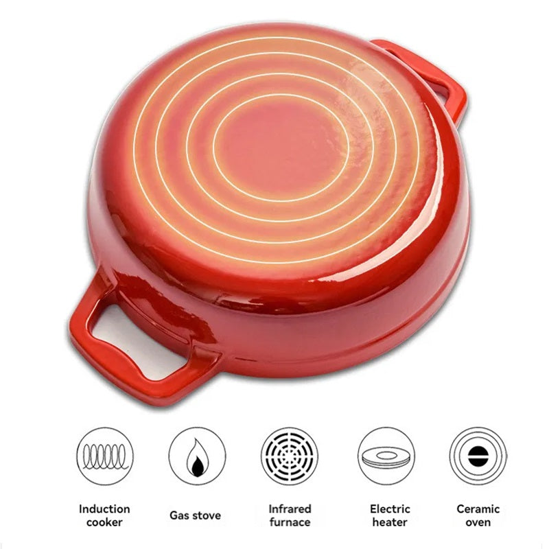 Durable Large Cast Iron Cooking Pot