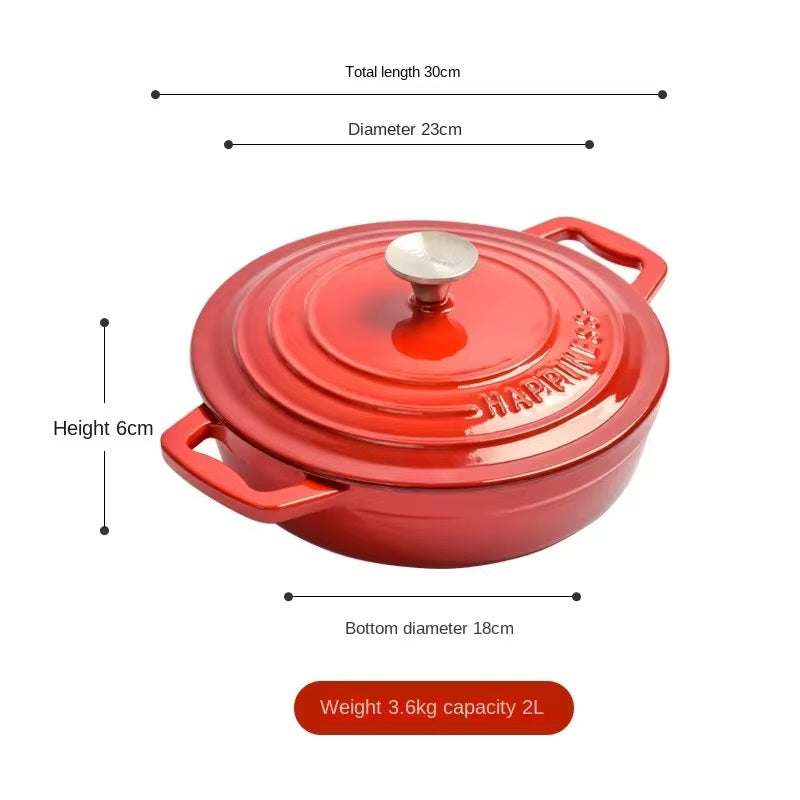 Durable Large Cast Iron Cooking Pot