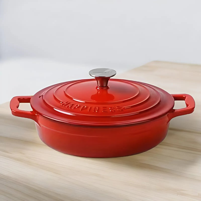 Heavy Duty Black Iron Cookware Pot - Luxicro