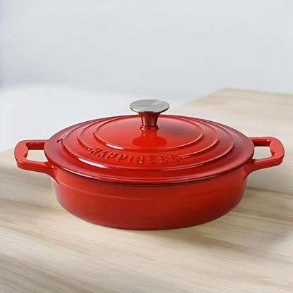 Heavy Duty Black Iron Cookware Pot - Luxicro
