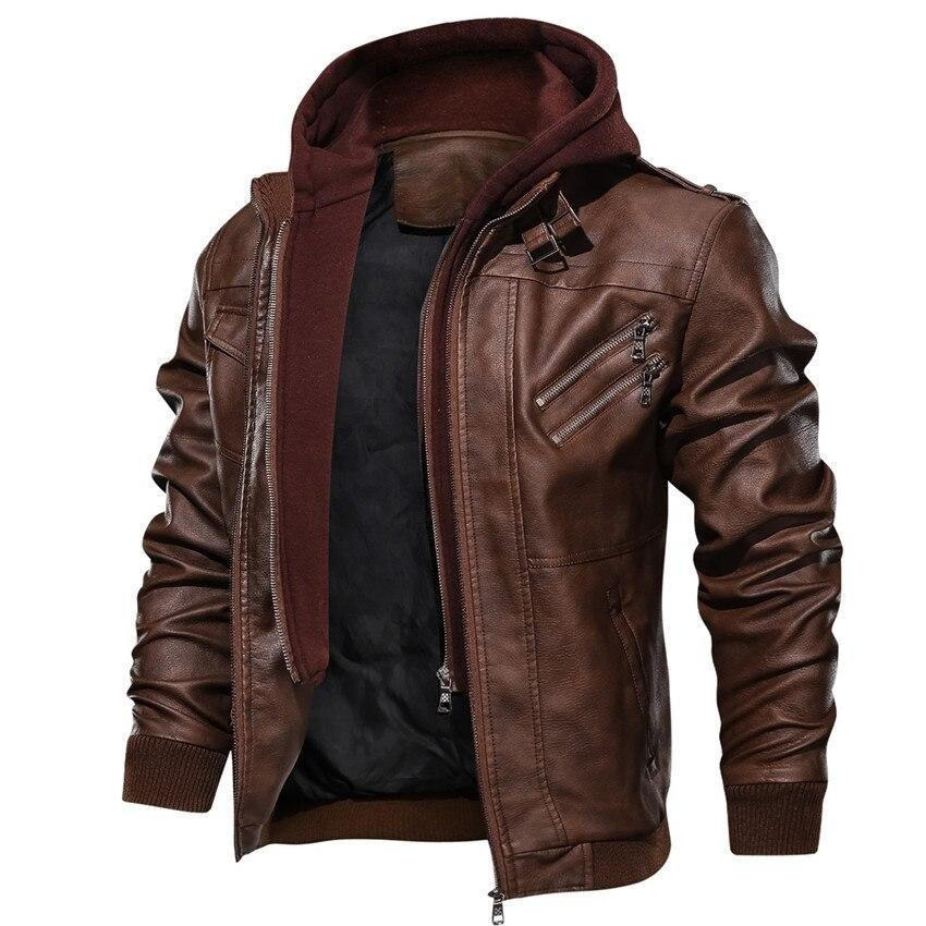 Classic Leather Mens Coat - Luxicro