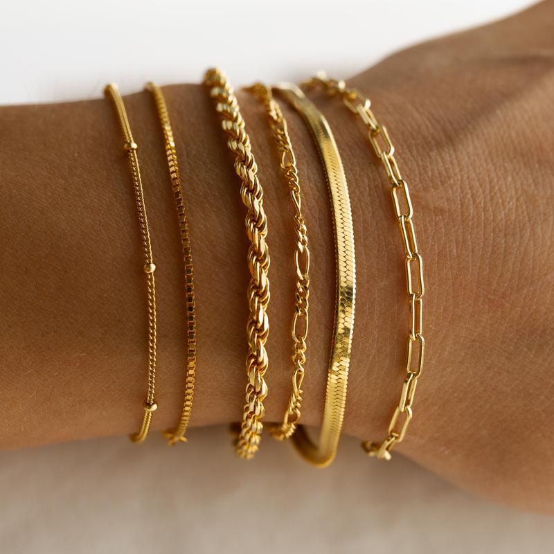 Classic 6 Piece Bangle Set Stack - Luxicro