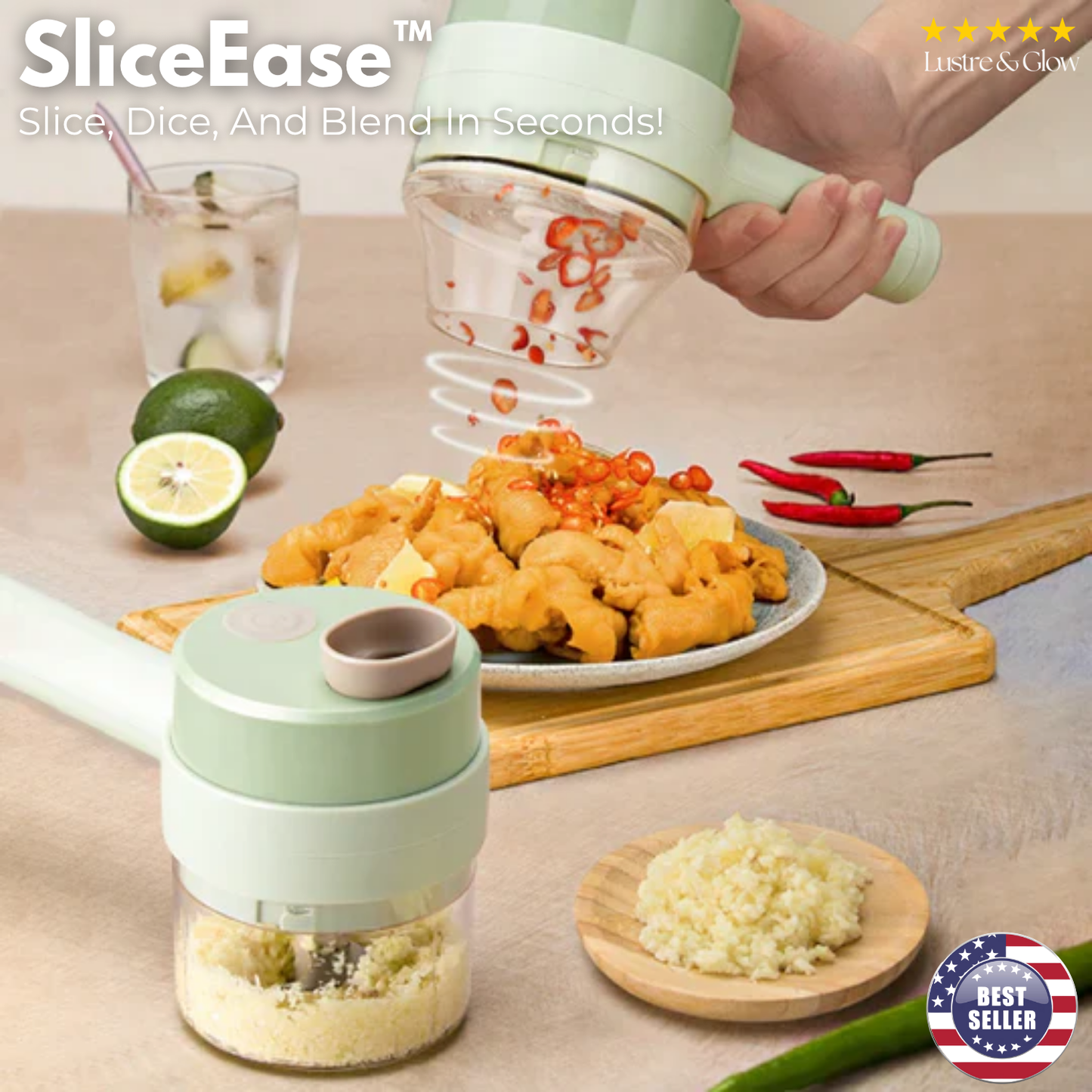 Quick Easy Pro Kitchen Chopper - Luxicro