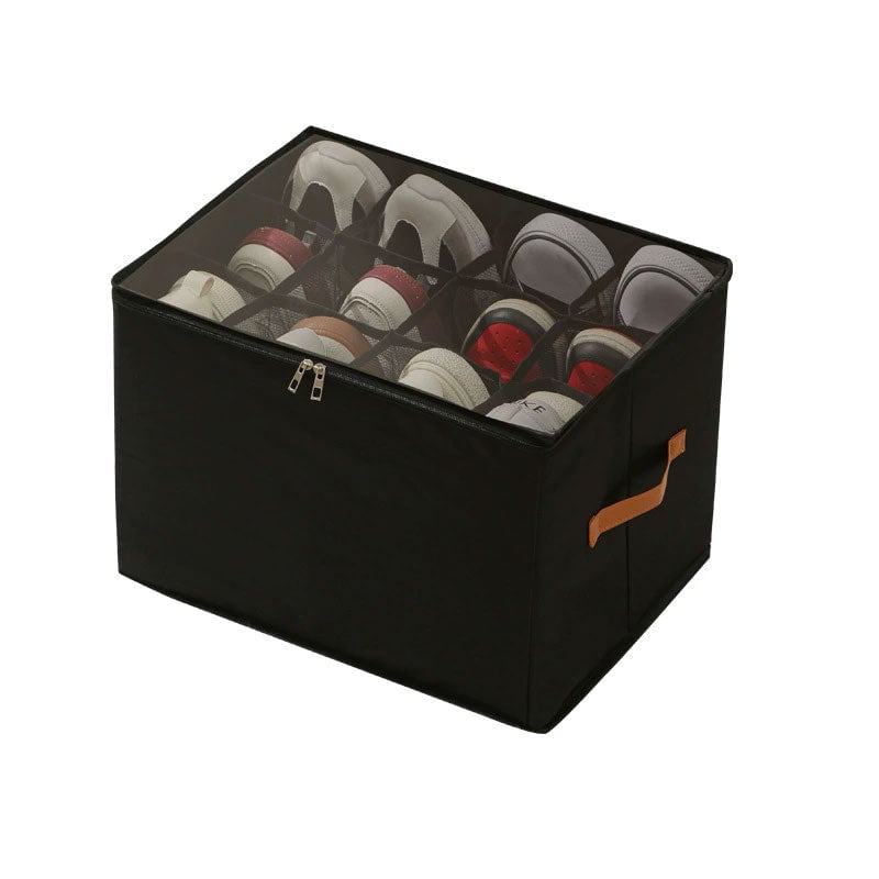 Foldable Clear Top Shoe Storage Box - Luxicro
