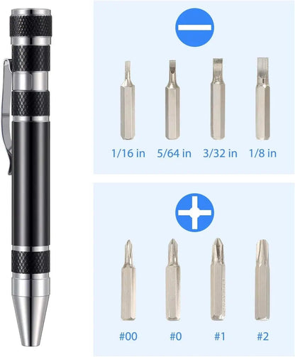 Portable 8-in-1 Pocket Tool Kit