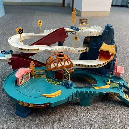 Fun Dinosaur Racing Playset with Tracks