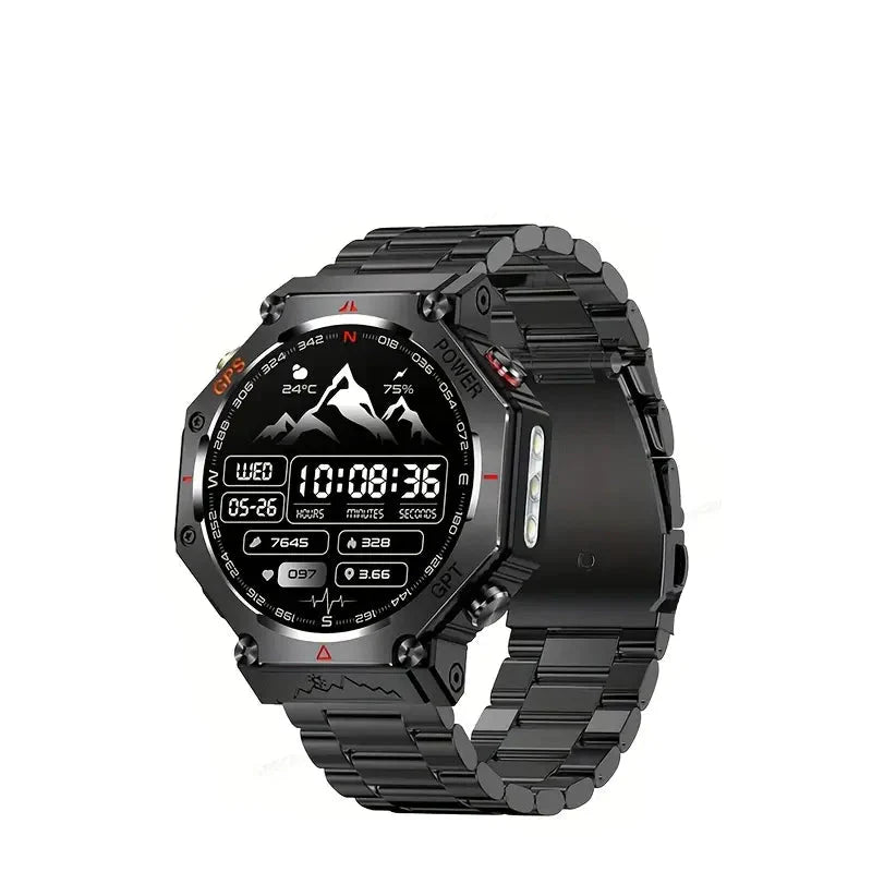 Tough Outdoor GPS Smartwatch Waterproof Bluetooth Fitness Tracker - Luxicro