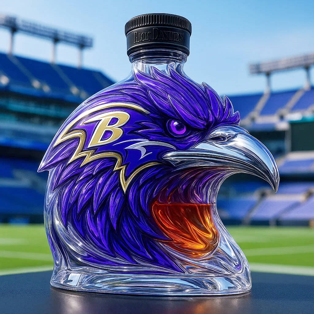 NFL Ravens Liquor Decanter