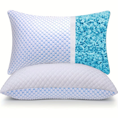 Cooling Gel Memory Foam Pillow with Soft Bamboo Cover