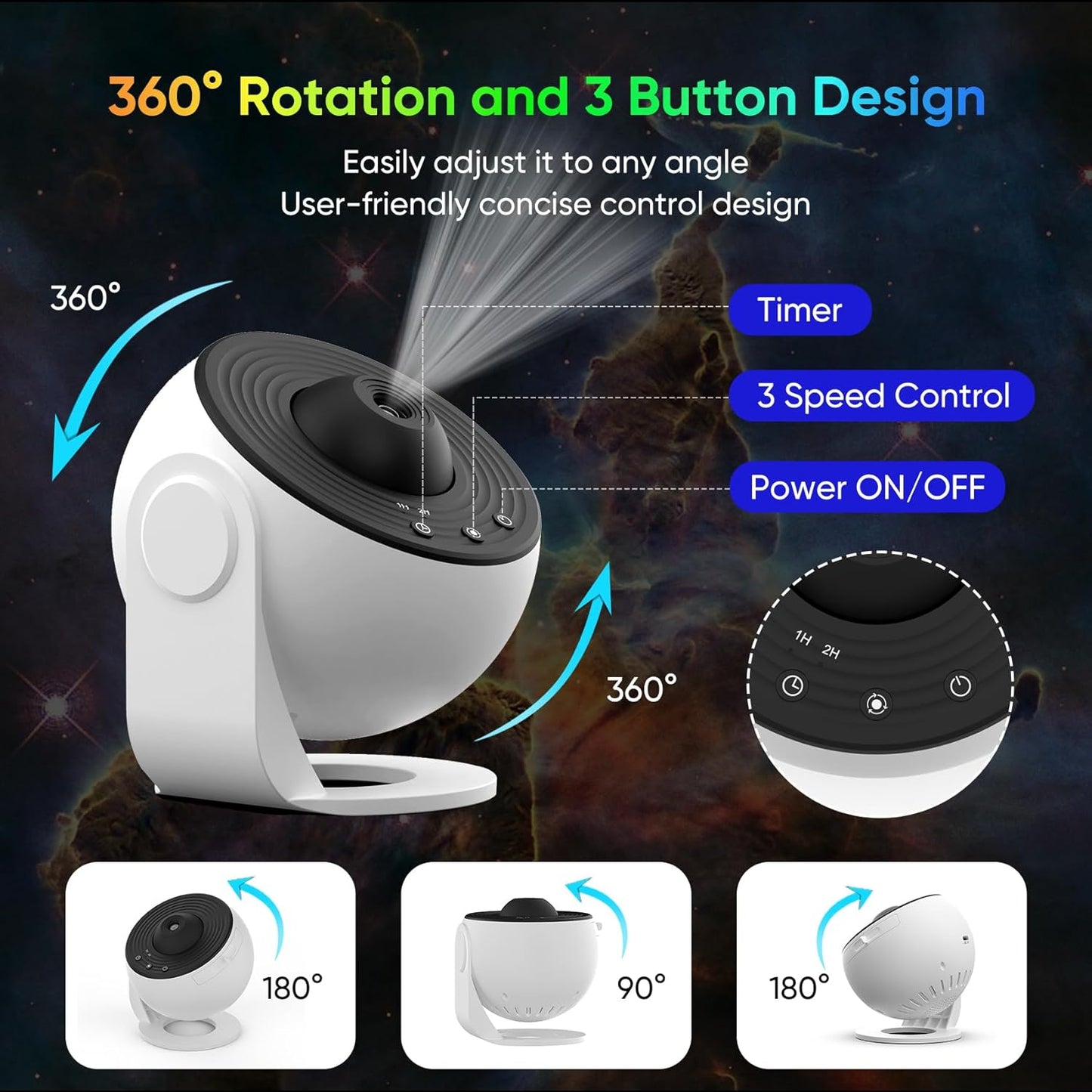 Cosmic Star Night Light Projector