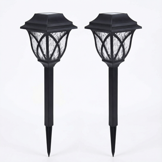 2 Pack Outdoor Solar LED Pathway Lights - Luxicro