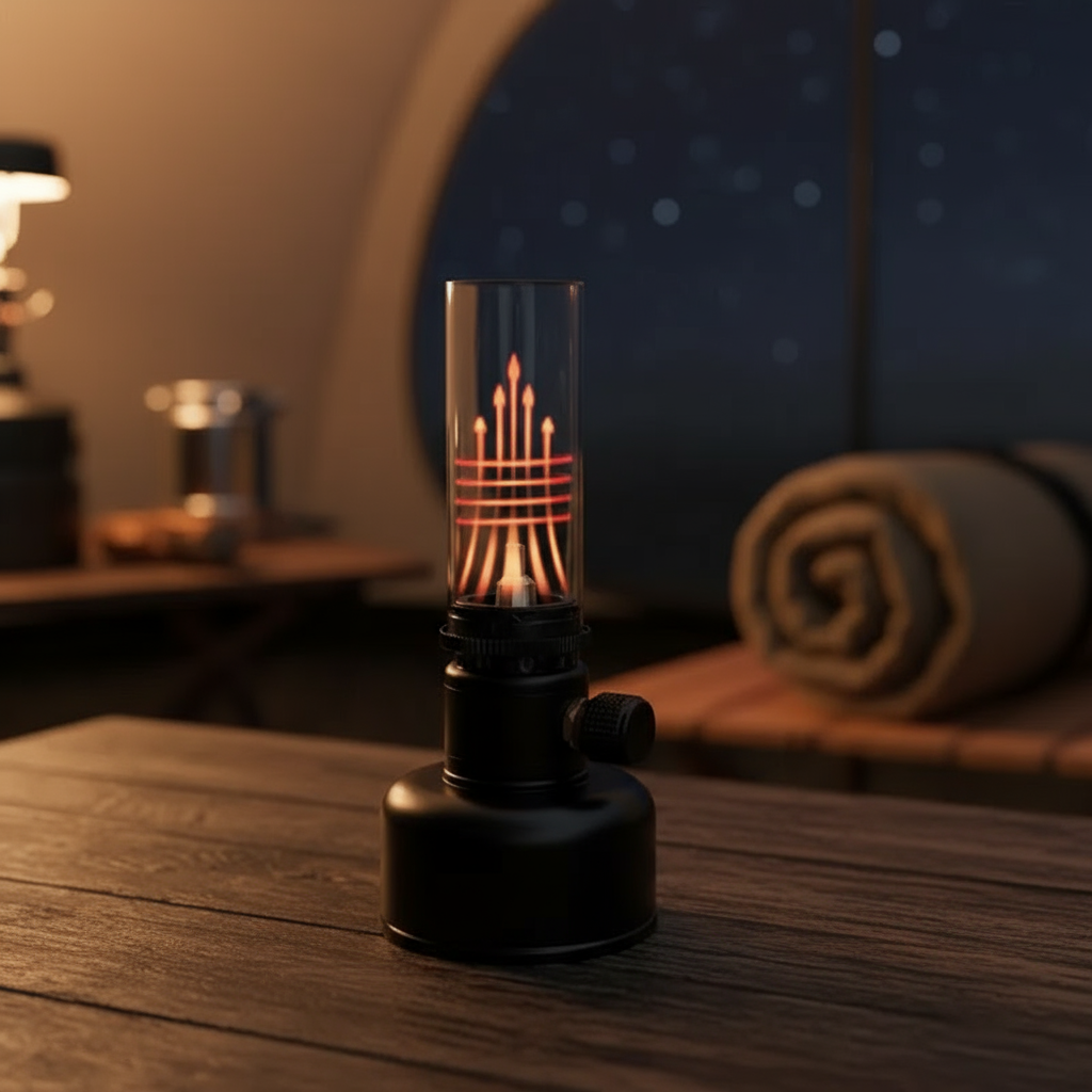 Small Outdoor Fire Pit Table Lamp