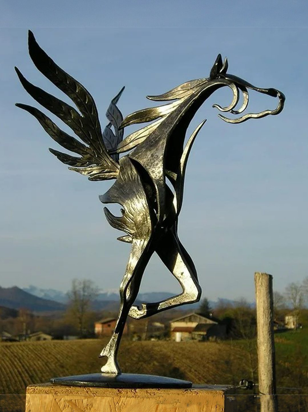 Modern Metal Horse Decor Statue