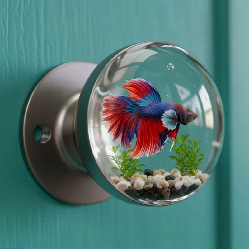 Modern LED Door Handles with Warm Light