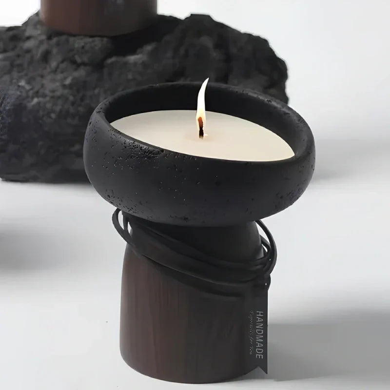 Cozy Bronze Candle Table Holder