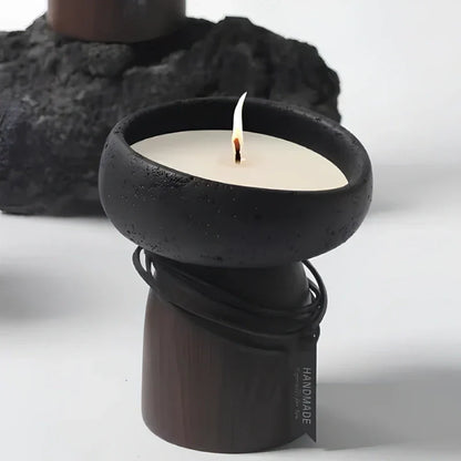 Cozy Bronze Candle Table Holder