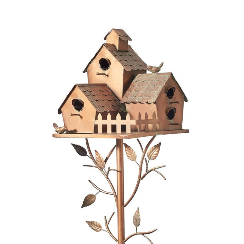 Vibrant Garden Bird Feeder Stakes