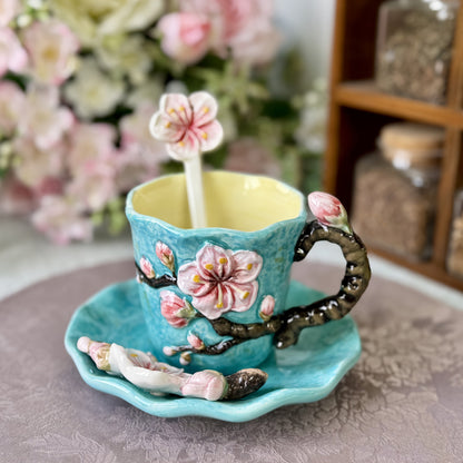 Vibrant Artistic Ceramic Coffee Mug Set