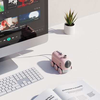 Compact Wireless Speaker Retro Train Design