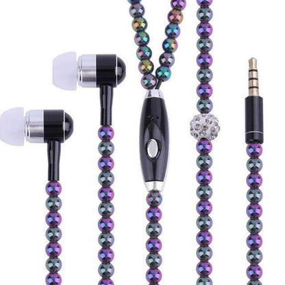 Elegant Beaded Earbud Pendant