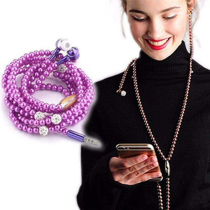 Elegant Beaded Earbud Pendant