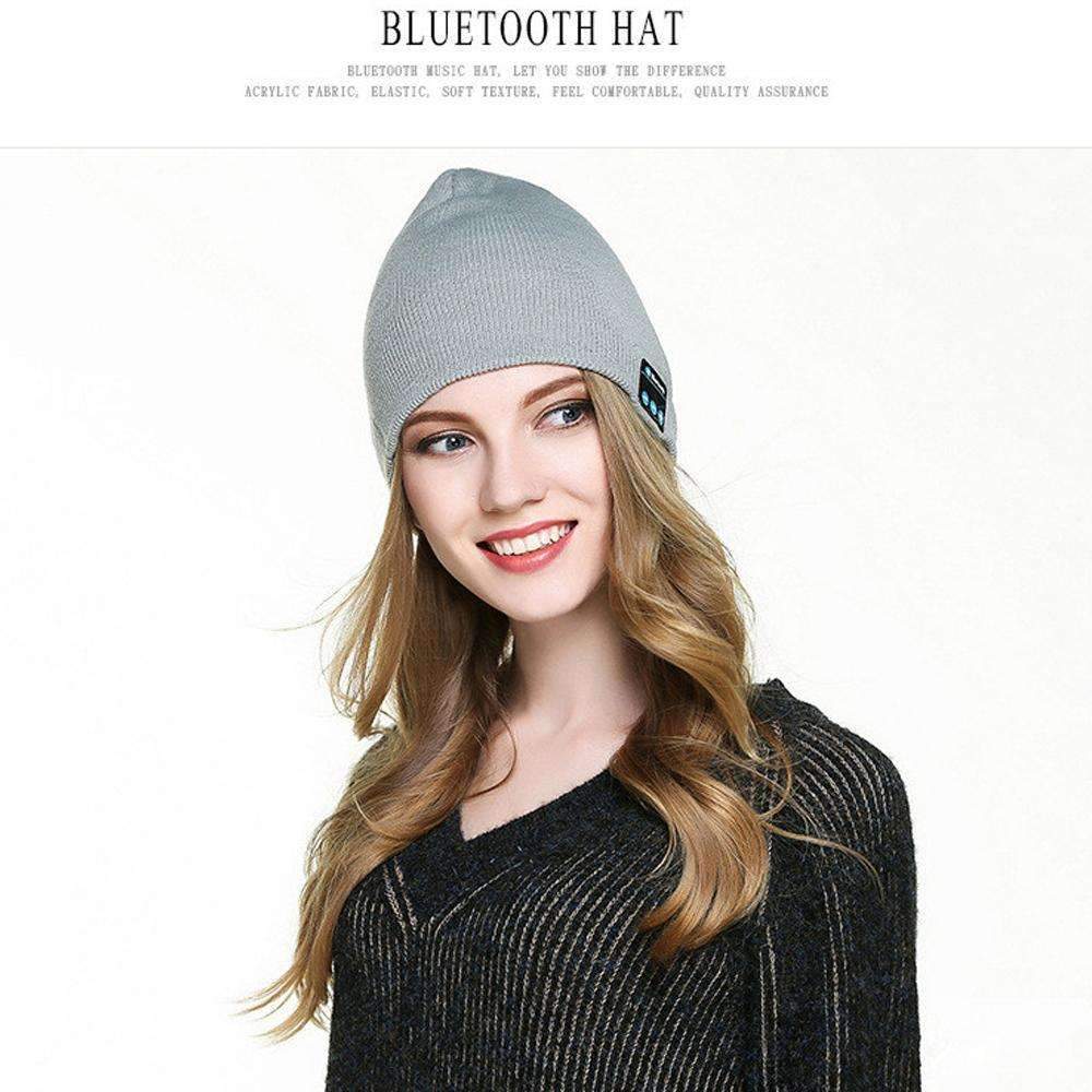 Cozy Winter Hat with Wireless Headphones and Microphone