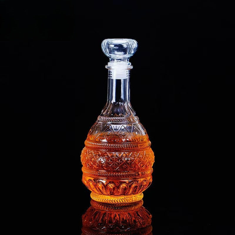 Vintage Mini Glass Wine Decanter