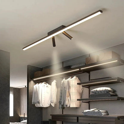 Contemporary Slim LED Ceiling Lamp with Dimmable Spots