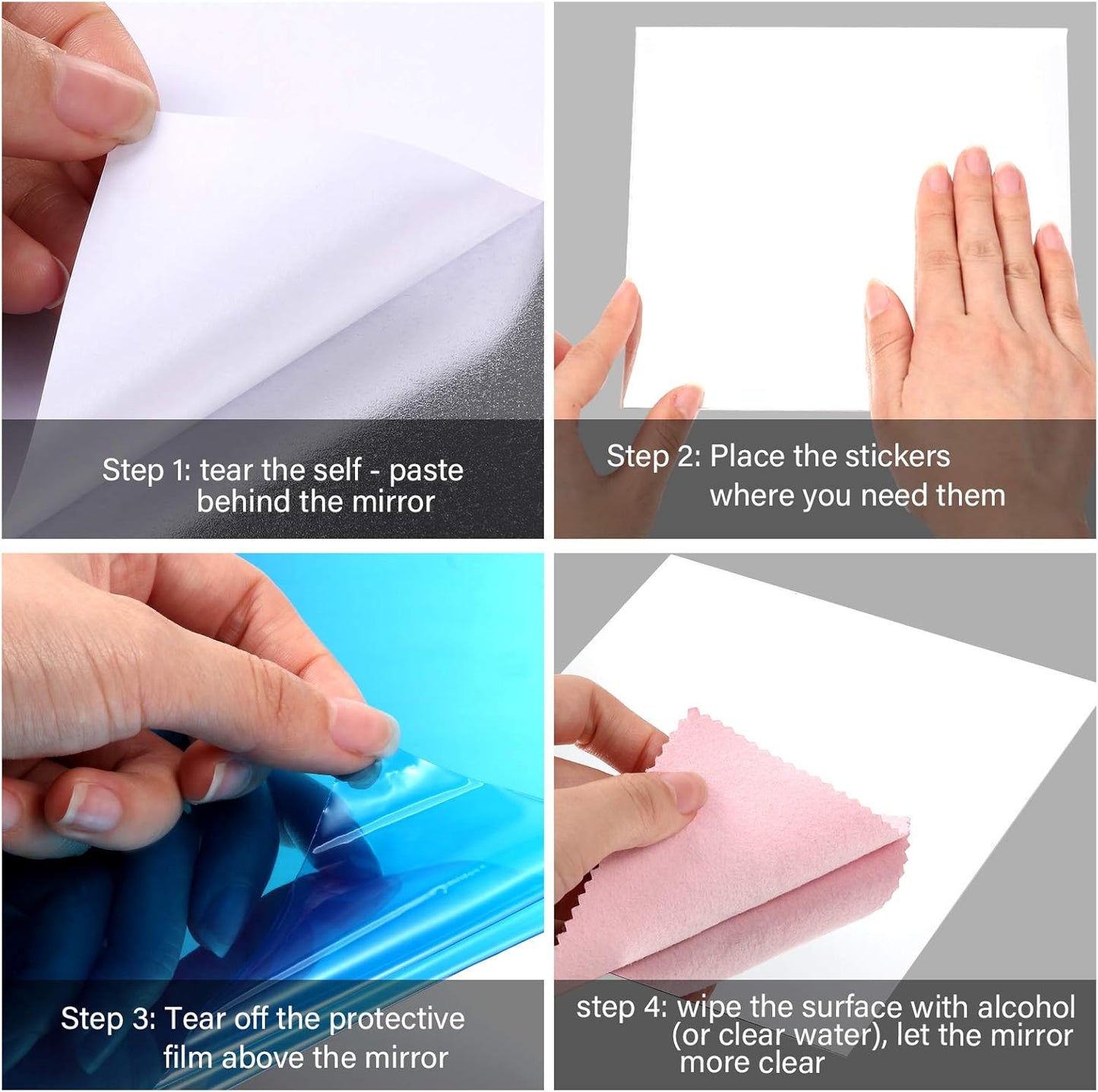 Flexible Shatterproof Wall Mirror Sticker