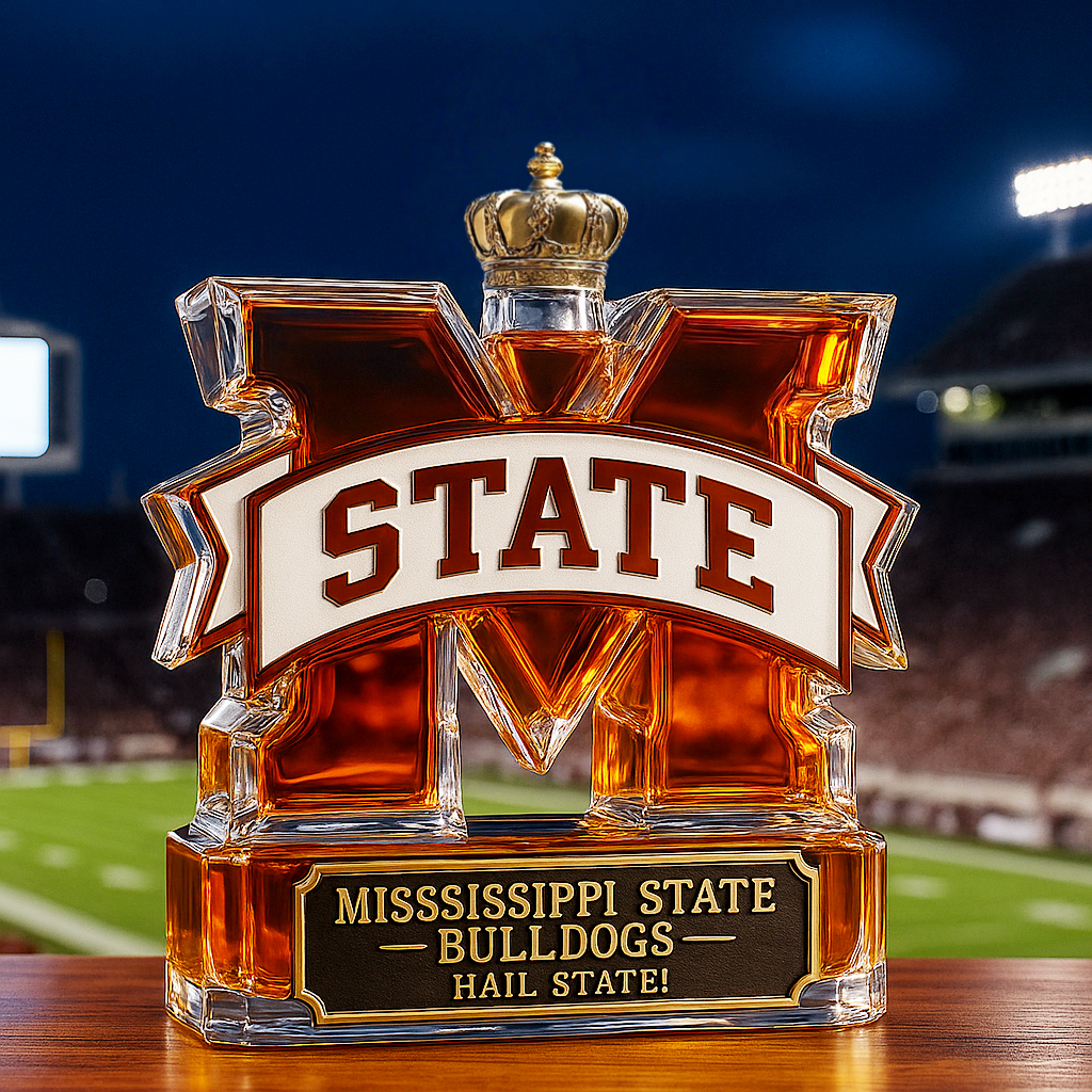 Official MSU Bulldogs Liquor Decanter - Luxicro