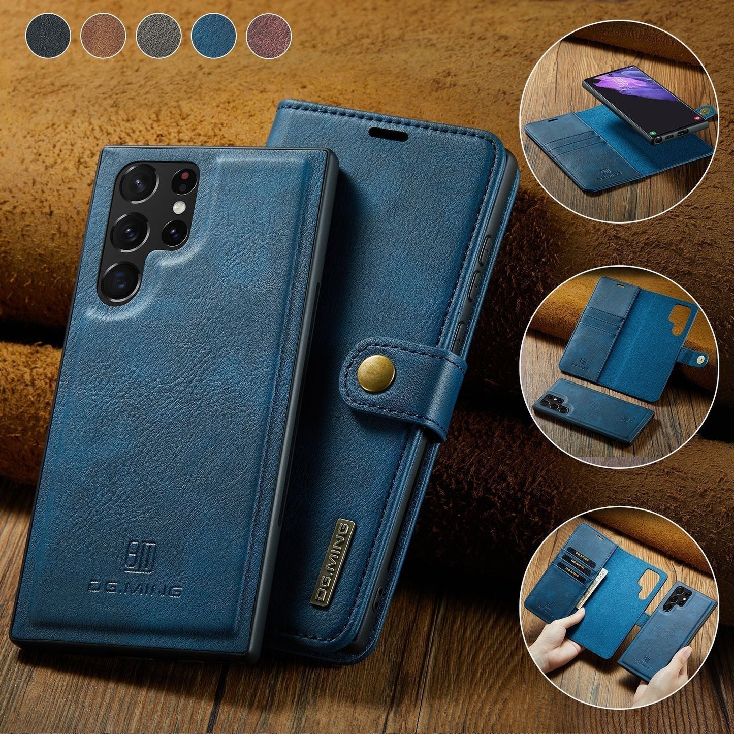 Luxury Dual Function Leather Phone Cover