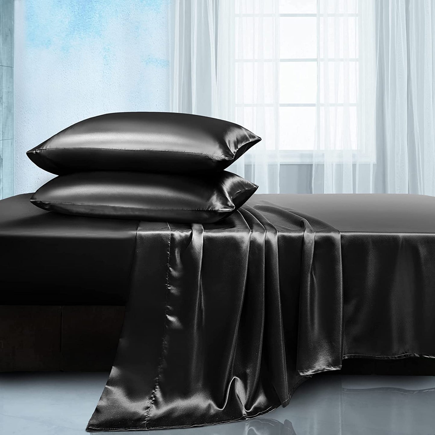 Soft Smooth Deluxe Satin Bedding Sheet Set - Luxicro
