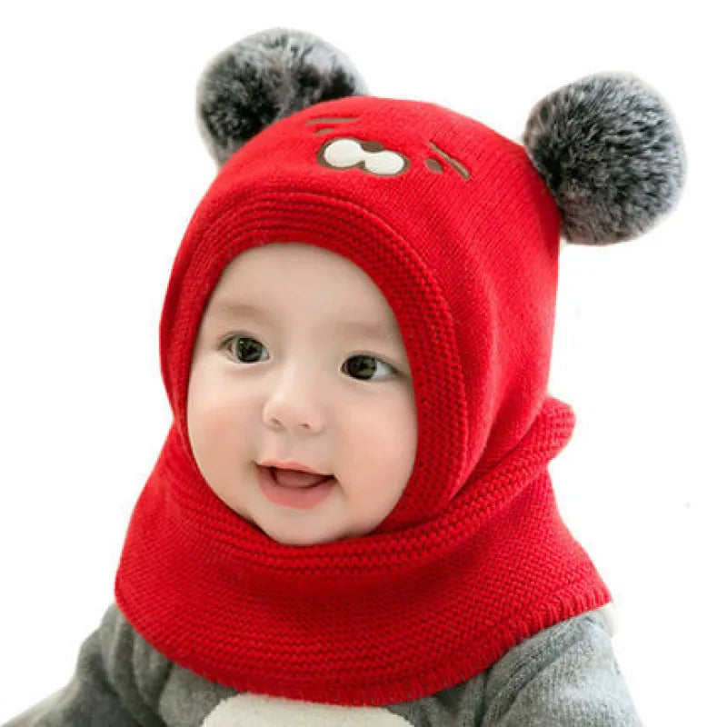 Cozy Baby Animal Hat with Fleece Lining