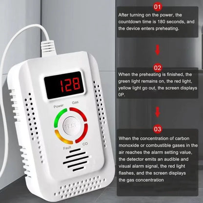 Accurate Home CO Detector with LED Display