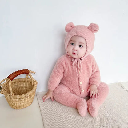 Cute Plush Infant Jumpsuit Romper