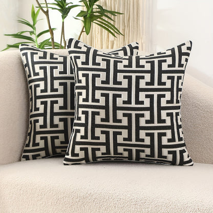 Stylish Patterned Pillow Covers with Hidden Zipper