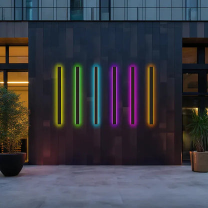 Contemporary Slim LED Outdoor Wall Sconce