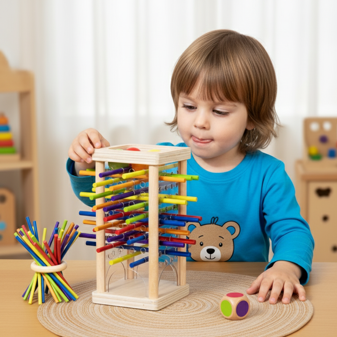 Fun Wooden Skill Building Toy Set - Luxicro