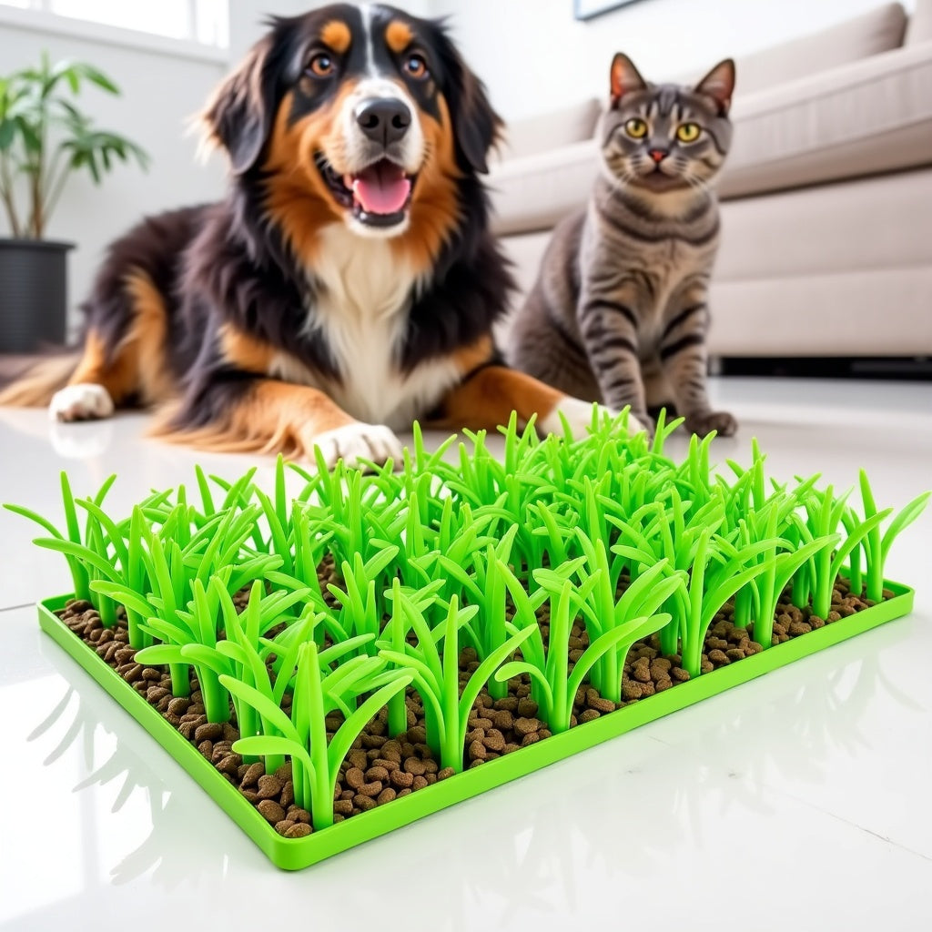 Anti Gulping Dog Food Bowl for Slow Eating - Luxicro