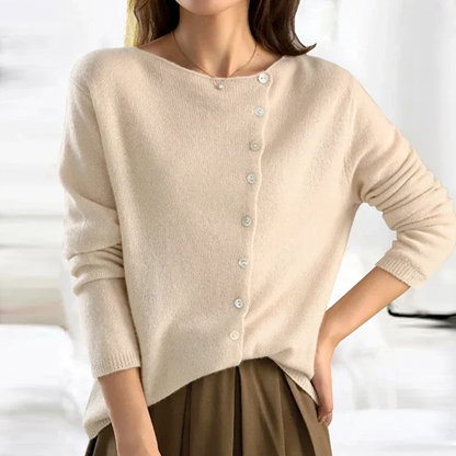Cozy Female Crew Neck Oversized Sweater