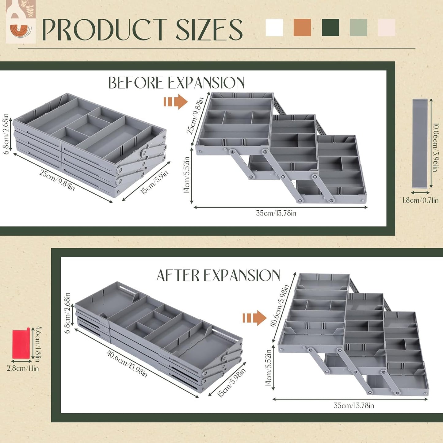 Compact Storage Plastic File Box