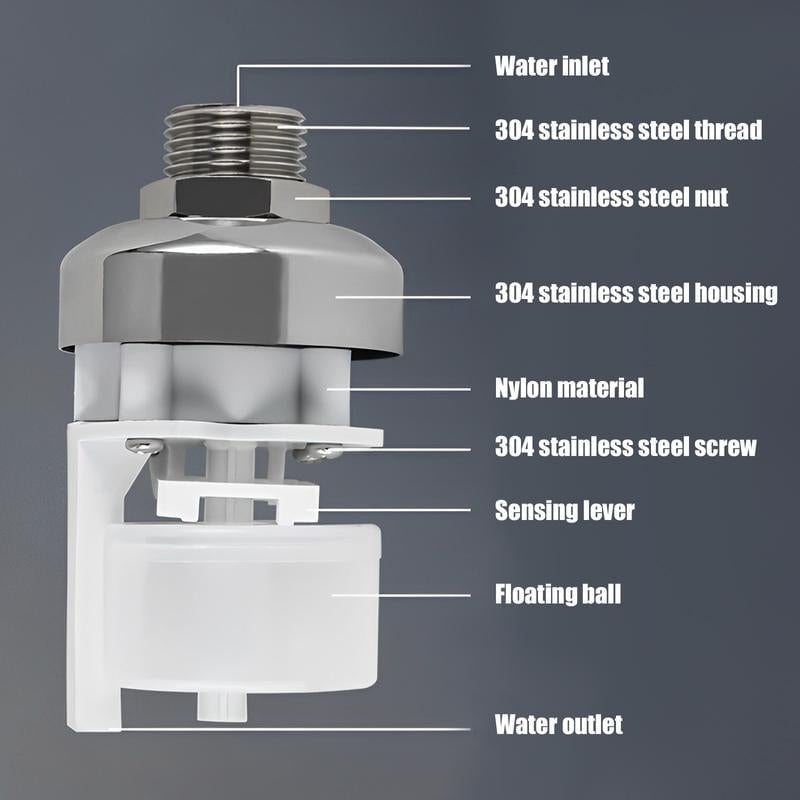 Space Saving Auto Float Ball Valve Stainless Steel