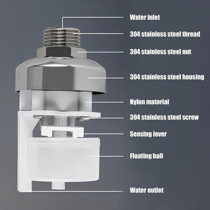 Space Saving Auto Float Ball Valve Stainless Steel