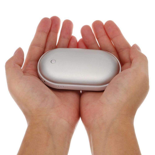 Compact Rechargeable Power Bank with Hand Warmer - Luxicro