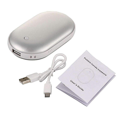 Compact Rechargeable Power Bank with Hand Warmer
