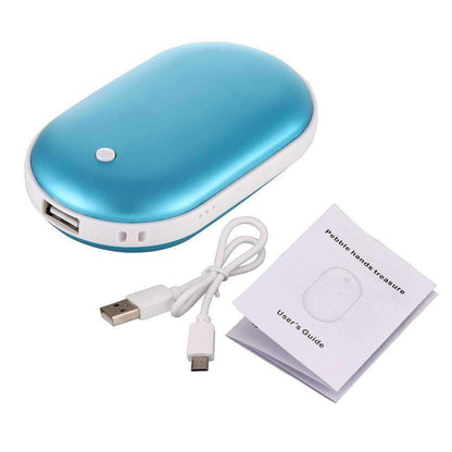 Compact Rechargeable Power Bank with Hand Warmer