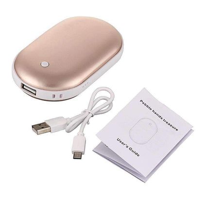 Compact Rechargeable Power Bank with Hand Warmer
