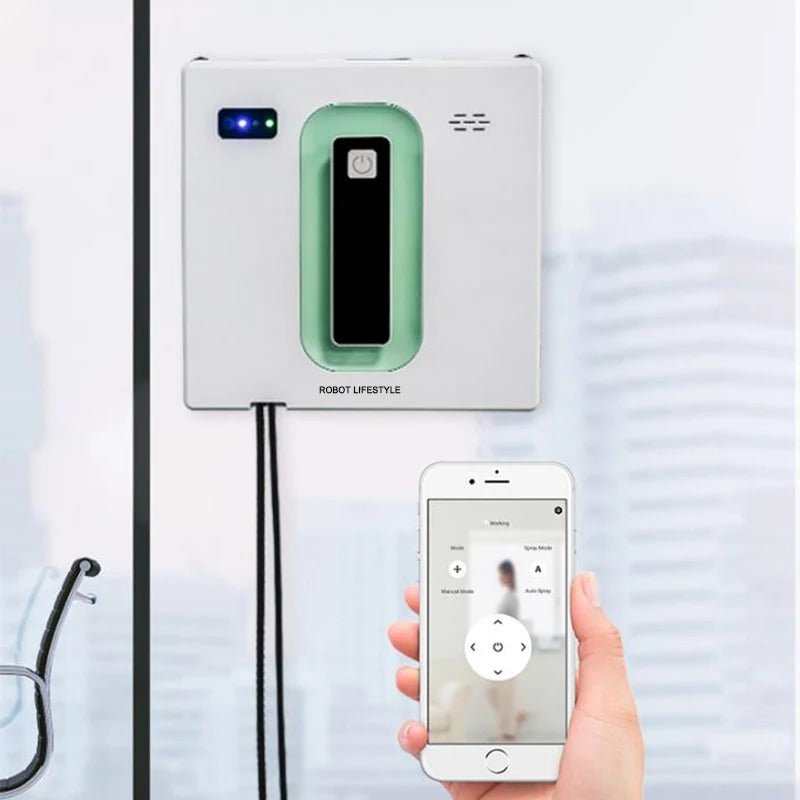 Easy Window Cleaning Robot with Remote and Safety Sensor - Luxicro
